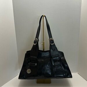 Beuxvellas Satchel by Patricia Nash – Black Leather Purse